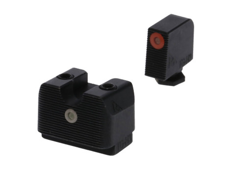 Rival Arms RA4A231G In-Line MOS Night Sights for G17/G19 Green Tritium Orange Outline Front Sight-Green Tritium White Outline Rear Sight