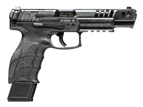 HK 81000555 VP9 Match Optic Ready 9mm Luger 5.51 201 4 Black Polymer Frame  Grip with Black Steel Slide UPC: 642230263017