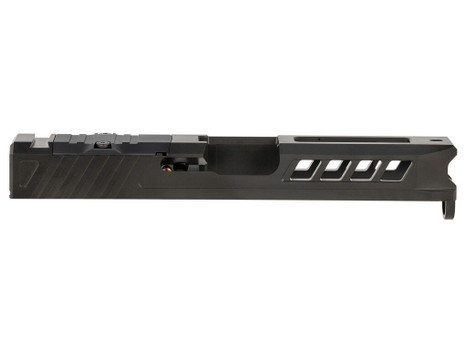 True Precision Inc TPG19SBCRMR Axiom Optic Cut Slide Fits Glock 19 Gen1-3 Black DLC Anodized 416R Stainless Steel