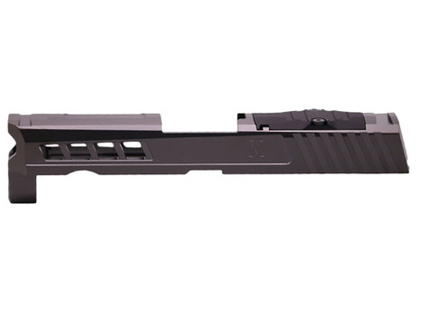 True Precision Inc TPP32CSBCRMR Axiom Optic Cut Slide Fits Sig P320 Black DLC Anodized 416R Stainless Steel