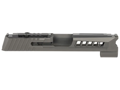 True Precision Inc TPP365XLSBCRMS Axiom Optic Cut Slide Fits Sig P365 XL Black DLC Anodized 416R Stainless Steel