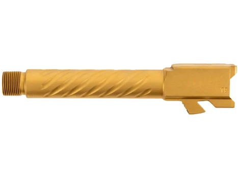 Ballistic Advantage BAPSG195T3G Premium Series 9mm Luger Fits Glock 19 Gen 3-5 Spiral Fluted Threaded Gold PVD Stainless Steel