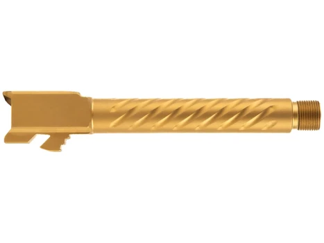 Ballistic Advantage BAPSG175T3G Premium Series 9mm Luger Fits Glock 17 Gen 5 Fluted Threaded Gold PVD Stainless Steel