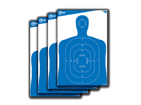 EZ-Aim 15331 Silhouette Paper Hanging 23" x 35" Blue/White 4 Per Pack