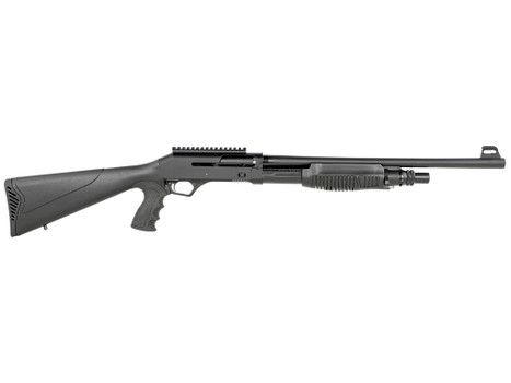 SDS Imports DSF12 Duo-Sys Force 12 Gauge Pump/Semi-Auto Hybrid 3" 5+1 19" Barrel, Black Steel Receiver, Synthetic Fixed Stock w/Pistol Grip Includes 3 Chokes