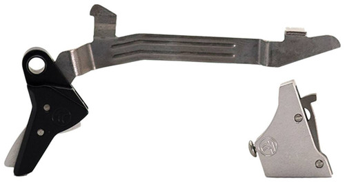 Timney Triggers ALPHAGLOCK34LRGSILVR Alpha Competition 45 ACP10mm Auto Silver Straight Trigger Compatible wGlock Gen34 UPC: 081950753710