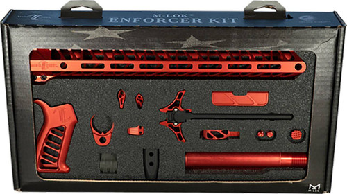 Timber Creek Outdoors TCOEKR Enforcer Complete Build Kit Red Anodized for AR15 UPC: 816397026611