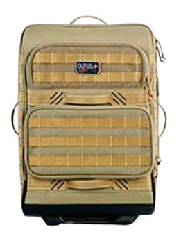 GPS Bags GPST2214RCT Tactical Operations Rolling Case Tan 1000D Polyester with Visual ID Storage System Lockable Zippers MOLLE Webbing  Expandable Design Holds 2 Handguns  Magazines UPC: 819763010887