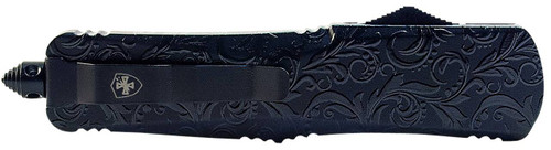 Templar Knife LMDG131 Maiden Gloss Gen II Large 3.50 OTF Dagger Plain Black Oxide Stonewashed 440C SS Blade 5.25 Black Gloss Aluminum Handle Features Glass Breaker Includes Pocket ClipSheath UPC: 093674804524