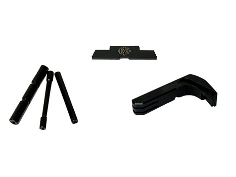 Cross Armory CRG4OKBK 3 Piece Kit Extended Compatible w/Glock Gen4 Black Steel/Aluminum Pistol
