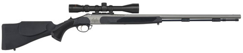 Traditions R556110460 Vortek StrikerFire  50 Cal 209 Primer 28 Stainless Cerakote Black Synthetic Stock 39x40 Scope UPC: 040589028231