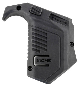 Recover Tactical MG4501 Angled Mag Pouch  Double Stack Black Polymer 45 ACP10mm Auto Compatible w Glock UPC: 7290018561331