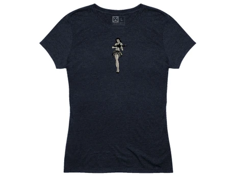 Magpul MAG1124410XS Hula Girl CVC Women's Navy Cotton/Polyester/Rayon Short Sleeve XS