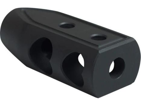 Timber Creek Outdoors 65HBBLC Heart Breaker Muzzle Brake Black Cerakote with 5/8"-24 tpi Threads for 6.5 Grendel AR-Platform