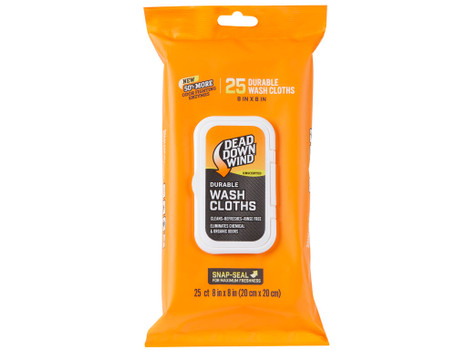 Dead Down Wind 1355 Field Wash Cloth 8" X 8" Unscented 25 Count