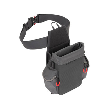 Allen 8317 Competitor AllInOne Molded Shooting Bag Gray EVA with Side Pockets Removeable Drawstring Elastic Bands  2 Wide Webbed Belt Holds 2 Standard 12 Gauge 2.75 Shell Boxes UPC: 026509054191