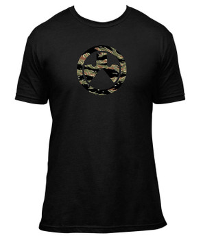 Magpul MAG1292001M Tiger Stripe Icon  Black CottonPolyester Short Sleeve Medium UPC: 840815139249