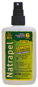 Natrapel 00066862 Lemon Eucalyptus  3.40 oz Pump Bottle Repels Mosquito UPC: 044224068620