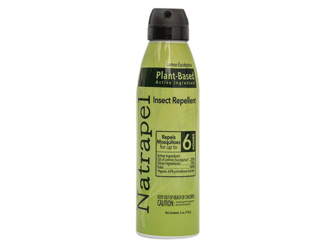 Natrapel 00066865 Lemon Eucalyptus 6 oz Aerosol Repels Ticks Effective Up to 6 hrs
