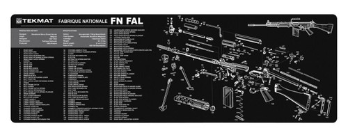 TekMat TEKR36FNFAL FNFAL Cleaning Mat FNFAL Parts Diagram 12 x36 UPC: 612409971487