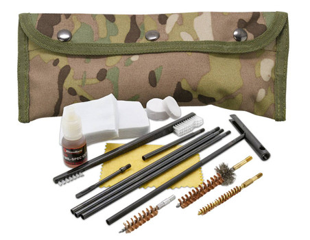 KleenBore POU303MC Modular Cleaning Kit MultiCaliber HandgunRifle BronzeNylon Bristles Nylon MultiCam Case UPC: 026249003404