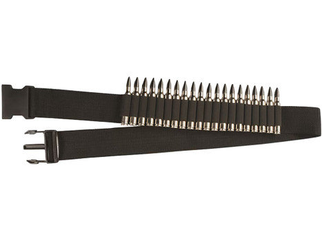 Hunters Specialties 00682 Rifle Shell Belt Black Nylon Webb 20rd Waist Mount