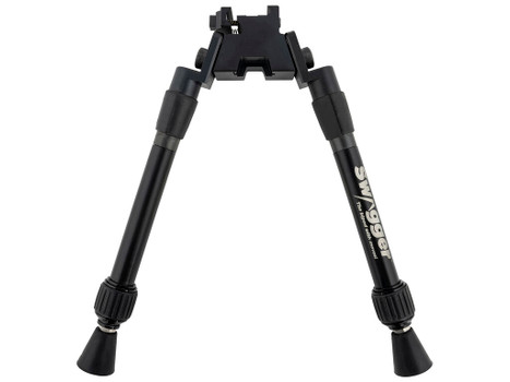 Swagger SWAGBPSEA12 Sea12 Extreme Angle Bipod with Black Finish, Picatinny Attachment & 9-12" Vertical Adjustment