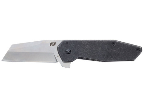 Schrade 1182277 Slyte Compact 2.40" Folding Plain Satin D2 Steel Blade 3.50" Dark Stonewash Stainless Steel Handle