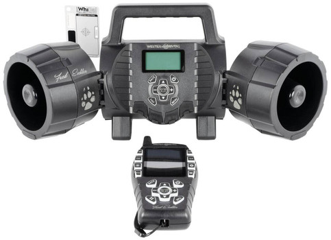 Western Rivers WRCEGCDS Eichler Dual Speaker Electronic Call Multiple Sounds Attracts Predators Features Remote Control Black Plastic UPC: 888151022641