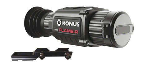 Konus 7952 FlameR  Thermal Rifle Scope Hand HeldMountable Scope Black 2.520x Multi Reticle 256x192 Resolution Zoom Digital 1x2x4x8x UPC: 698156079522