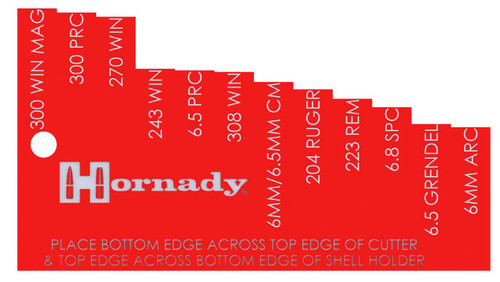 Hornady 050416 Universal Trim Length Gauge Red Multi Caliber UPC: 090255501469