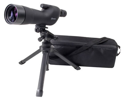 Firefield FF11018K Spotting Scope Kit 2060x 60mm Black Rubber Armor Angled Body BaK4 Roof Prism  Straight Eye Piece UPC: 810119016430