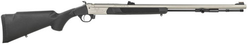 Traditions R74110440S Pursuit XT 50 Cal 209 Primer 26 Stainless Cerakote Black Synthetic Stock Includes Williams Fiber Optic Sights UPC: 040589028255