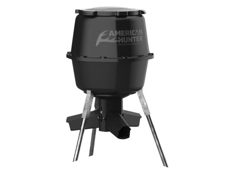 American Hunter AH225GRAV Gravity Feeder w/Nesting Hopper 30 Gallon Capacity Black