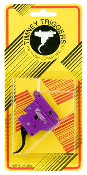 Timney Triggers 502B Benchrest Trigger  SingleStage Curved Trigger with 36 oz Draw Weight  PurpleBlack Finish for Remington 700 UPC: 081950502035