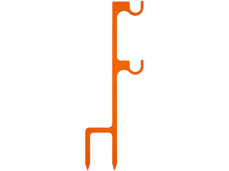 Champion Targets 44915C Impact Steel Double Hanger Stake Rimfire Orange