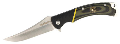 Remington Accessories 15632 Hunter D2 Trailing Point Folding Plain Stainless Steel Blade MultiColor G10 Handle Includes Sheath UPC: 047700156323