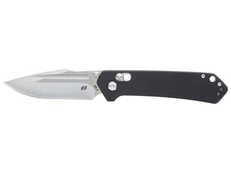 Schrade 1182620 Divergent 3.06" Folding Modified Drop Point Plain Satin AUS-8A SS Blade 4.31" Black G10 Handle