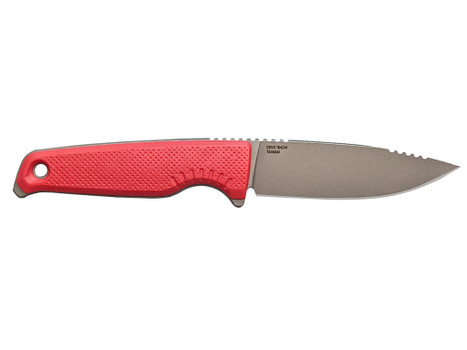 S.O.G SOG17790257 Altair FX 3.40" Fixed Clip Point Plain Satin TiCN Cryo CPM 154 SS Blade, Canyon Red GRN Handle, Includes Sheath
