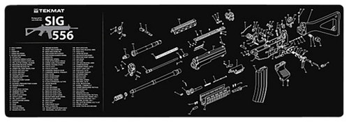 TekMat TEKR36SIG556 Sig Sauer 556 Cleaning Mat Sig 556 Parts Diagram 12 x 36 UPC: 612409971593