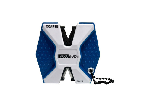 AccuSharp 342C 2-Step Knife Sharpener Hand Held Diamond Tungsten Carbide Sharpener Coarse/Fine Blue/White