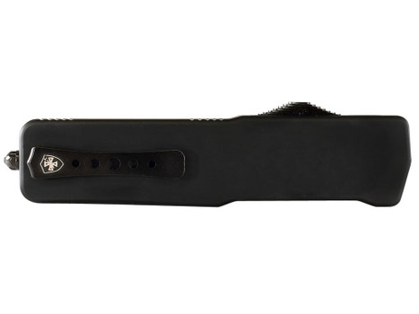 Templar Knife SABR321 Premium LW Small 3" OTF Drop Point Plain Black Oxide Stonewashed D2 Steel Blade, 4.50" Black Aluminum Handle