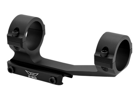 Warne V4012M MSR Scope Mount/Ring Combo Matte Black 30mm 20 MOA