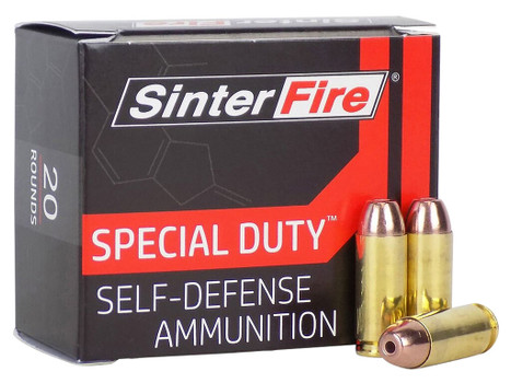 SinterFire Inc SF10125SD Special Duty (SD) 10mmAuto 125gr Lead Free Frangible Hollow Point 20 Per Box/10 Case