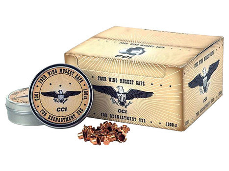CCI 301 Four Wing Musket Caps Brass 1000 Per Box/5 Case