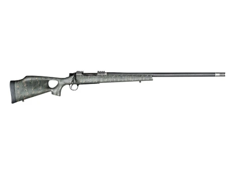 Christensen Arms CA10269315323 Summit TI Full Size 7mm Rem Mag 3+1, 26" Natural Titanium Steel Threaded Barrel, Natural Titanium Aluminum Receiver, Green w/Black/Tan Accents Fixed Thumbhole Stock