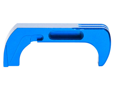 Cross Armory CRG5MCBL Mag Catch Extended Compatible w/Glock Gen4-5 Blue Anodized Aluminum