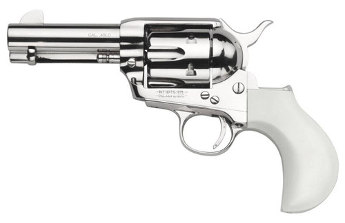 Taylors  Company 200072 1873 Cattleman 45 Colt LC Caliber with 3.50 Barrel 6rd Capacity Cylinder Overall NickelPlated Finish Steel   Ivory Birdshead Synthetic Grip UPC: 810012511834