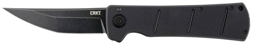CRKT 2908 Inazuma No Ken  3.68 Folding Plain Stonewashed D2 Steel Blade Black G10 Handle Includes Pocket Clip UPC: 794023290806