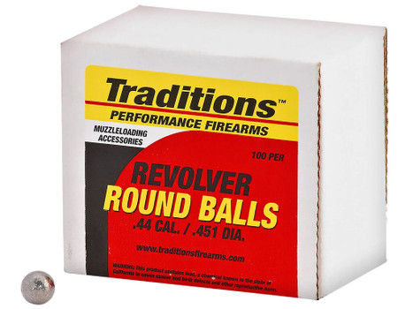 Traditions A1647 Revolver 44Cal Lead Ball 140gr 100/Box